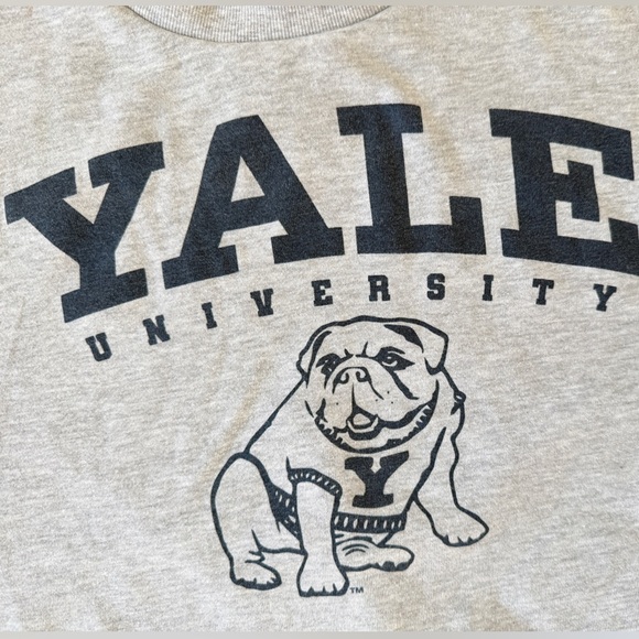 YALE University Auth.Sweatshirt Bulldog Football Collegiate Sz XS Oversized Fan - Picture 13 of 14